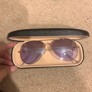 Betsy Johnson blue lense glasses